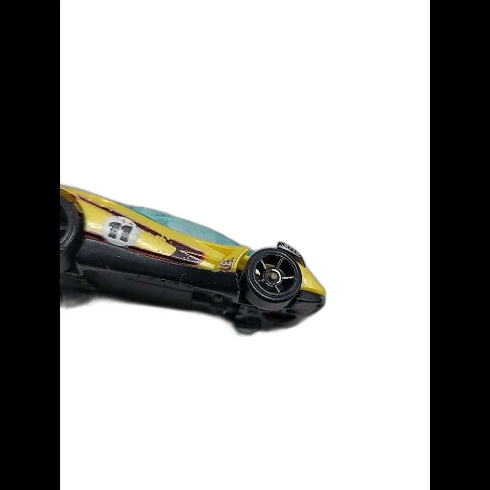 2009 Hot Wheels Yellow Flathead Fury HW Connect Cars Die-Cast Loose Mattel 1:64